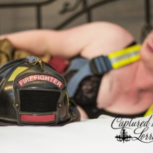 Firefighter boudoir, sexy firefighter, Batavia Il boudoir photographer